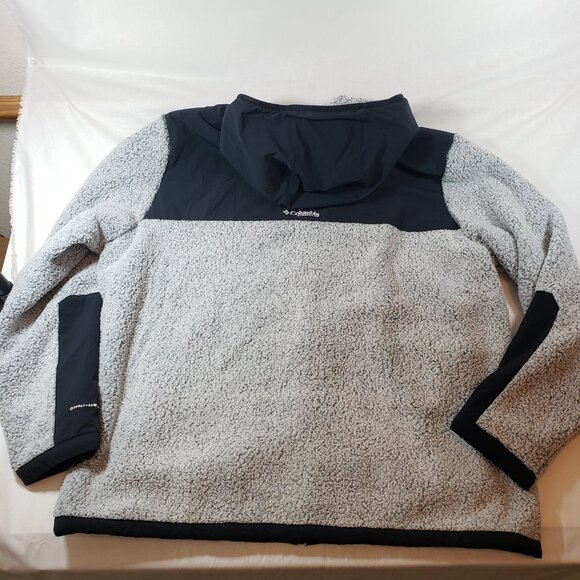 Columbia Titanium Arctic Crest Sherpa Full Zip Fleece Jacket Gray Men's Sz 2X - Picture 2 of 14